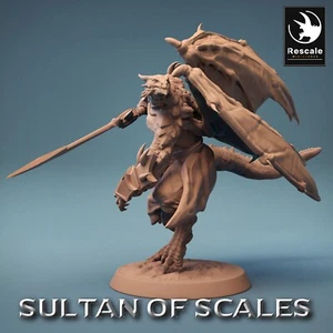 Dragonborn Guerrero F3 - Sultan Of Scale - Lord Of The Print 28mm Tabletop - Imagen 1 de 4