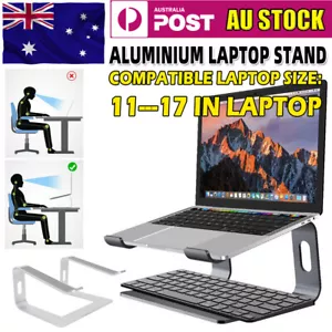 NEW Aluminium Laptop Stand Ergonomic Portable Tray Holder Cooling Riser U-shaped - Picture 1 of 12