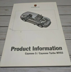 2002 Porsche Product Information Cayenne S / Cayenne Turbo MY03 - Picture 1 of 6