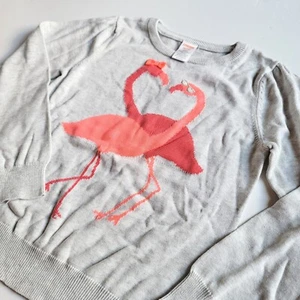 Gymboree Girls sz M Ice Cream Parlor 7-8 Flamingo Sweater NWT Resort Vacation - Picture 1 of 3