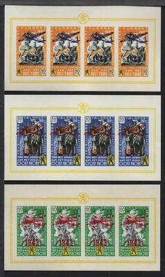 ✔️ GERMANY 3. Reich WWII Belgien Wapen SS 3 BLOCKS Veldpost NG REPRODUCTION! - Image 1 of 4