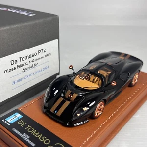 1/43 Peako DeTomaso P72 Black with Gold Stripe Ltd 30 pcs Special for HEC 2024 - Picture 1 of 2