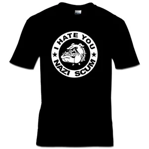 I HATE YOU NAZI SCUM CAMISETA NUEVA S-3XL FCK NZS FCK AFD No Nazi Punk Camiseta - Imagen 1 de 2