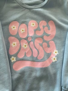 Kids Oversized Sweatshirt Art Class Blue Size 8 Girls - Picture 1 of 4