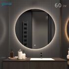 60cm Led Illuminated Mirror Touch Wall Mounted Dimmable Frameless Backlit Mirror