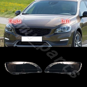 Un par de cubiertas de lente de faro delantero + pegamento sellador para Volvo V60 T5 Wagon 2015-2018 - Imagen 1 de 10