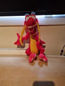 Mushu Mulan Disney Store Exclusive 15" Plush Genuine Patch - Picture 1 of 6