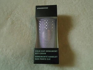 2021 Starbucks Keychain Ornament (Icy Lilac) - (mini) Jeweled Tumbler - Picture 1 of 4