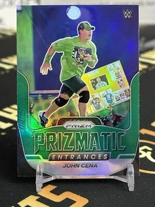 John Cena 2022 Panini Prizm WWE Prizmatic Entrances Green Refractor Color Match - Picture 1 of 2