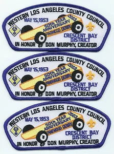 LOT OF 3 CSP'S - WESTERN L.A. COUNTY CNCL- TA-14 - PWD 50TH ANN - 2003 - 900 MAD - Bild 1 von 1