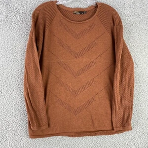 Prana Sweater Women's Size Small Brown Mainspring Organic Cotton Lightweight - Picture 1 of 8