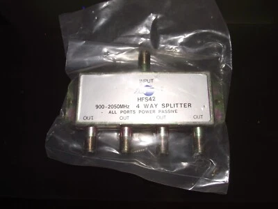 JVI Satellite High Performance HFS42 4-Way Power Divider Splitter - Image 1 of 3