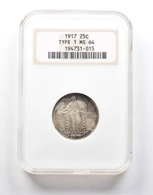 MS64 1917 Standing Liberty Quarter Type 1 NGC FH? Upgrade? *0220 - Image 1 of 3