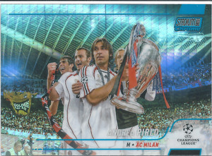 2021-22 Topps Stadium Club Chrome UCL Blue Prism Refractor Andrea Pirlo AC Milan