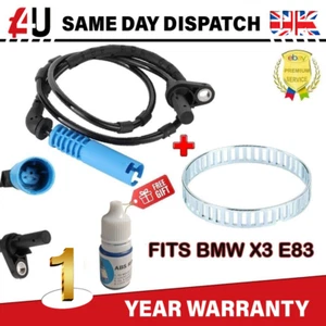 FITS BMW X3 E83 ABS SPEED SENSOR & ABS RING 04-15 REAR 34523405907 - Picture 1 of 15