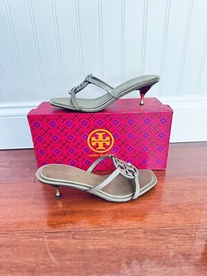Sandalia Tory Burch Miller Bombé Tacón Bajo Logo Sésamo UE 38 EE. UU. 8 $298 Foto 1 de 4