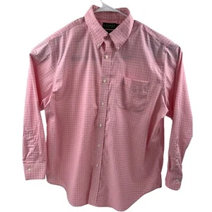 Lauren Ralph Lauren Men Shirt Sz 17.5 34/35 Classic Fit Non Iron Collared Pink - Picture 1 of 5