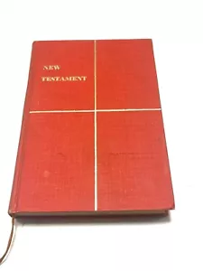 New Testament English Japanese Bilingual Edition Vintage 1954 Hardcover Red - Foto 1 di 7