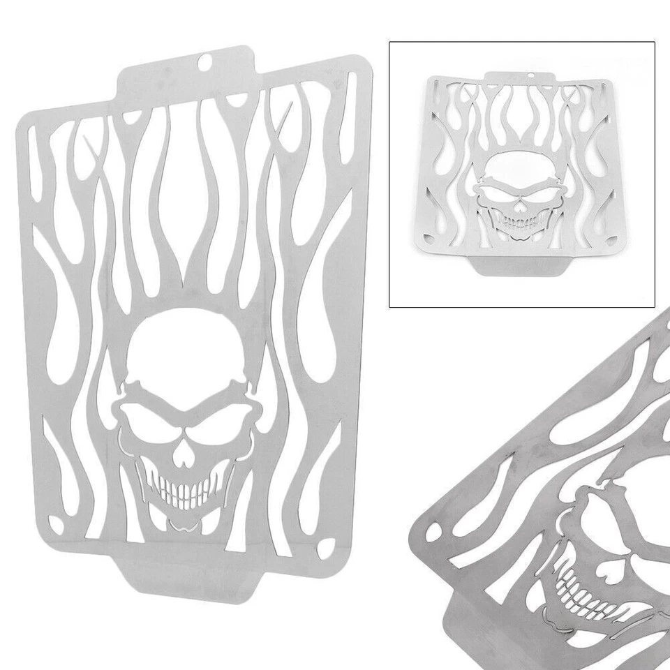 Cubierta protectora de rejilla de radiador Skull Flames para Suzuki Boulevard M109R 2006-2014 Foto 1 de 4