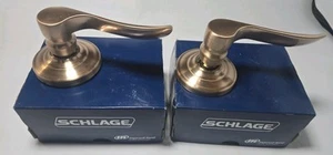 Schlage F170 CHP 612 - Lot Of 2 - RG Dummy Accent Door Handles- Satin Bronze NIB - Picture 1 of 7