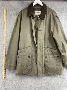 Orvis Classic Collection Army Green Button Up Coat Women's Size XL POG - Picture 1 of 9