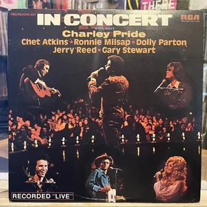 [COUNTRY]~EXC 2 LP~VARIOUS ARTISTS~"In Concert" With Host CHARLEY PRIDE~[1975~UK - Picture 1 of 8