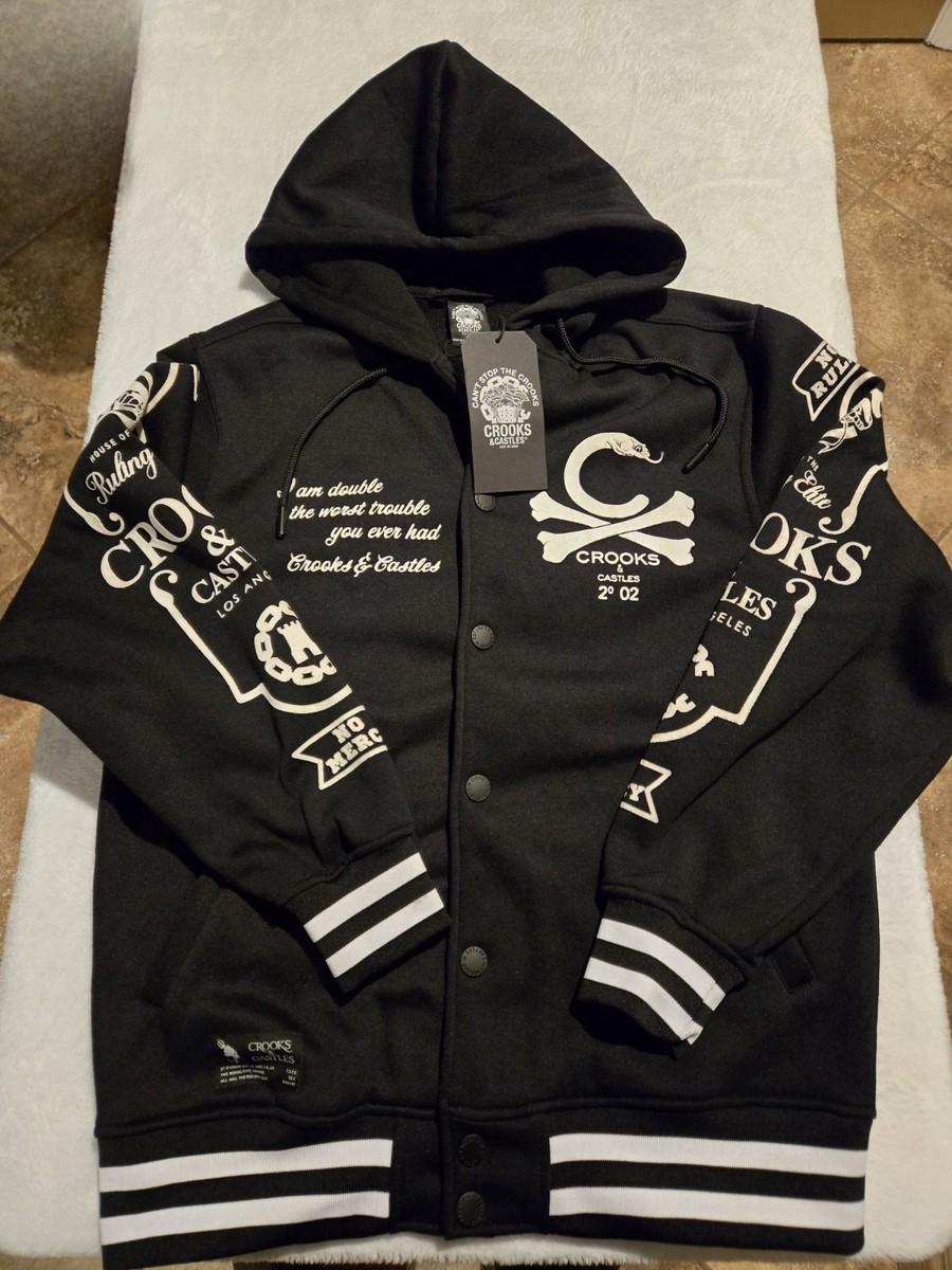 Black Crooks & Castles Regular Size Coats, Jackets & Vests for Men  