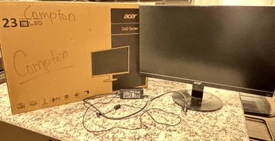 Acer SA230 23" IPS Ultra-Thin Backlit LED FHD Monitor 1080p w. Power Adapter - Image 1 of 4