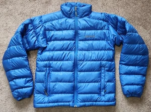 Marmot Zeus Jacket, Blue, Men's Small 800 FP Down Puffer Puffy Coat - Picture 1 of 5