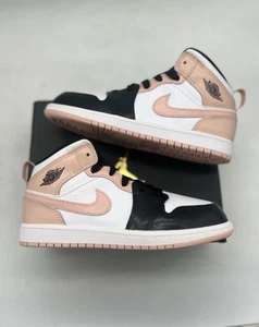 Talla 3Y - Air Jordan 1 Mid Arctic Naranja Rosa Negro Blanco PS 640734-133 AJ I - Imagen 1 de 7