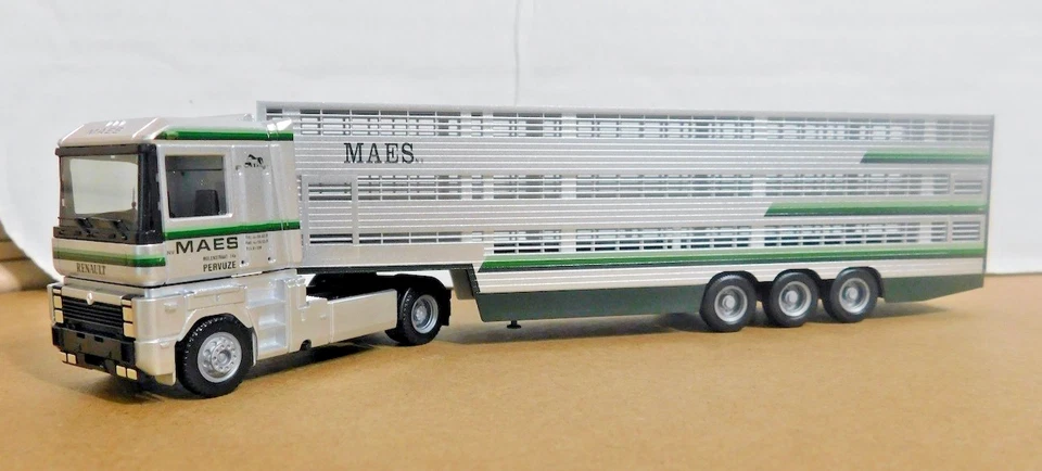 Herpa 1/87 145626 Renault AE 500 Talla Remolque tractor de ganado MAES NUEVO EN CAJA Foto 1 de 4