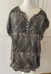 Infinity Woman Tunika , Gr. 48 Schwarzweiß Top Maße beachten  - Bild 1 von 9