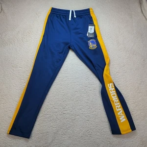 Pantalones de chándal grandes para jóvenes Golden State Warriors azules/amarillos nuevos con etiquetas NBA - Imagen 1 de 8