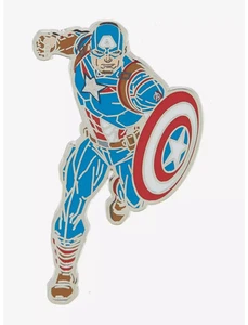Marvel Captain America Comic Book Pose Enamel Pin - Picture 1 of 2