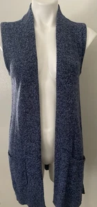 Cárdigan abierto Karen Scott para mujer largo (33”) sin mangas talla S ~ pequeño - Imagen 1 de 4
