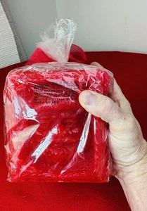 Candela quadrata Babbo Natale rossa in rilievo 6x6 grande marca Target decorazione natalizia - Foto 1 di 6