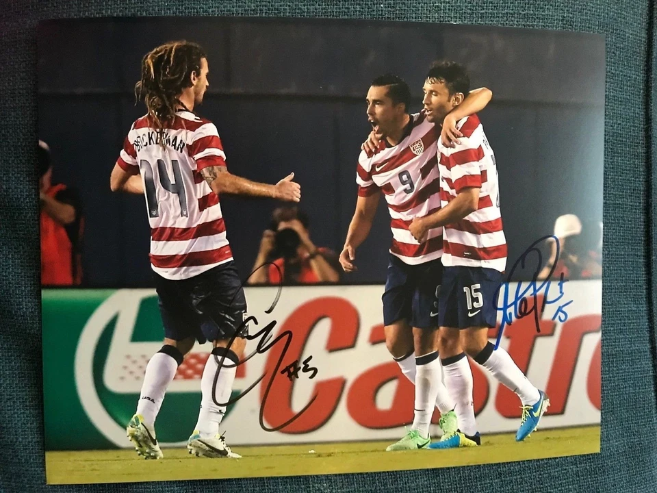 美国队迈克尔·帕克赫斯特凯尔·贝克曼亲笔签名签名 11 x 14 照片真品证明 #3 — 第 1/1 张图片