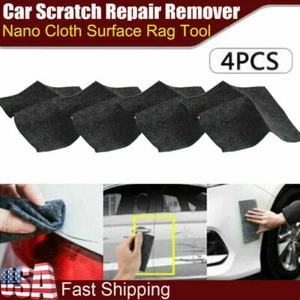 4Pack Nano Sparkle Magic Car Scratch Remover Cloth Scratch Eraser Surface Repair - Picture 1 of 12