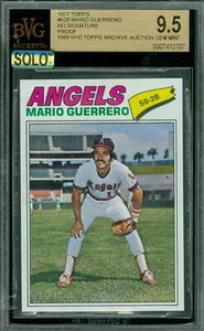 1977 TOPPS LOA #626 MARIO GUERRERO UNISSUED PROOF BGS 9.5 MAC SOLO FINEST $500 * - Picture 1 of 8