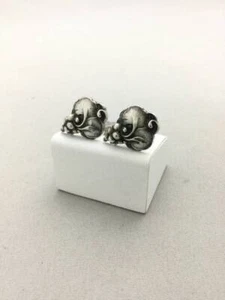 GEORG JENSEN Grape Cufflinks Silver 925 #749 - Picture 1 of 7
