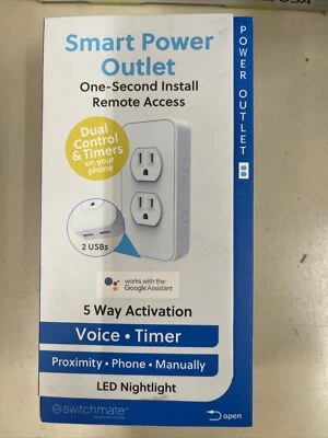 Power by Switchmate, Temporizador/Automatización de Doble Salida, Hágalo Usted Mismo, Cargador USB, Luz Nocturna, Foto 1 de 4