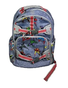 Mochila grande Pottery Barn Kids Marvel Avengers brilla en la oscuridad multibolsillo - Imagen 1 de 10