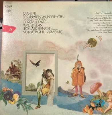 Vintage Vinyl MAHLER Des Knaben Wunderhorn/ BERSTEIN NY Philharmonic  NM  2 LP - Image 1 of 4