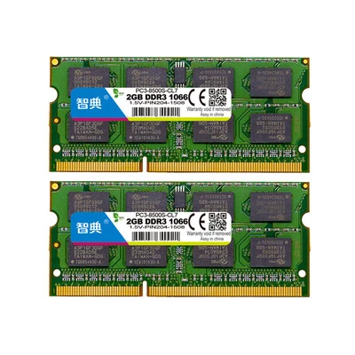 NEW 4GB Kit 2x2GB DDR3 1066 MHz PC3-8500 204Pin Sodimm Laptop Memory RAM DDR 3 - Image 1 of 3