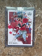 2023 John Rudolph Signed Auto Art Card Ketel Marte Unique Paint 1/1 Arizona