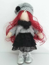 Bambola russa artigianale 35 cm. idee regalo decorazioni prezzo lancio