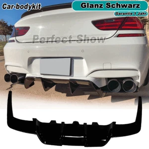 Glanz Schwarz Heckdiffusor Diffusor Stoßstangen Lippe Für BMW F06 F12 F13 M6 13+ - Picture 1 of 11