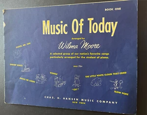Libro de partituras de colección Music of Today Wilma Moore Book One 1951 🎶 - Imagen 1 de 12