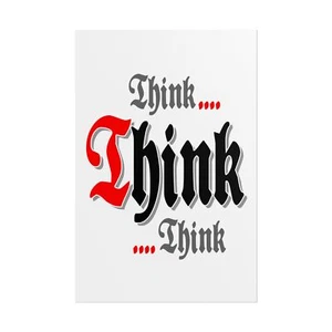 Arte de pared de reunión Think think think AA NA de 12 pasos eslóganes inspiradores para decir - Imagen 1 de 33