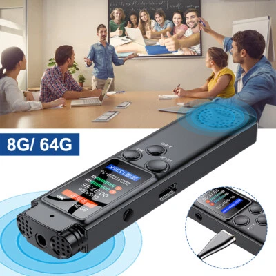 Lecture Digital Voice Recorder Dictaphone Audio MP3 Sound Mini  Recorder Mic - Image 1 of 4